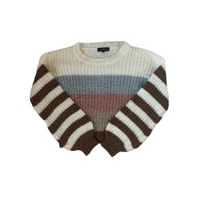 Medium Cropped Striped Sweater